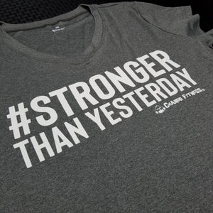 Stronger Than Yesterday - Chango Fitness Short Sleeve Shirt