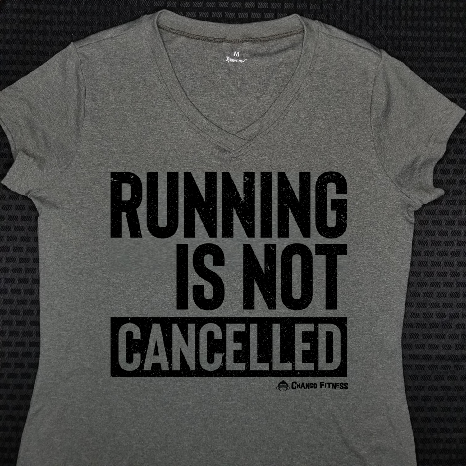 Running Is NOT Cancelled - Chango Fitness Short Sleeve Shirt